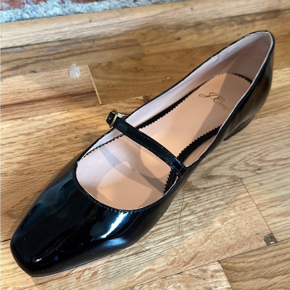 J.Crew Patent Leather Mary Jane Ballet Flats
